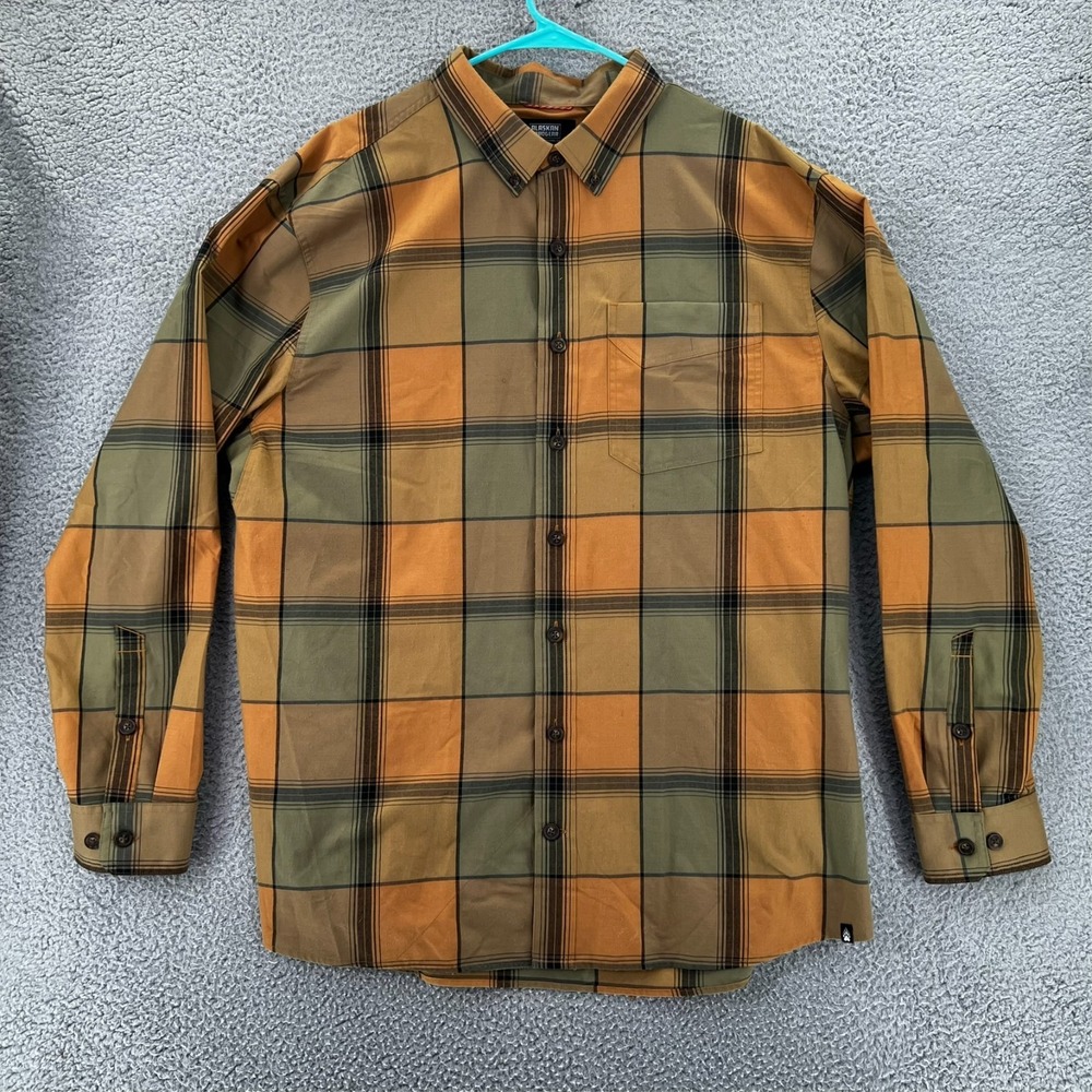 Duluth Trading Alaskan Hardgear Shirt Mens XL Tall‎ Relaxed Fit Windowpane Plaid